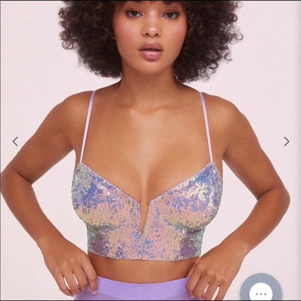 BNWT FL&L x VS Iridescent Sequin Bustier